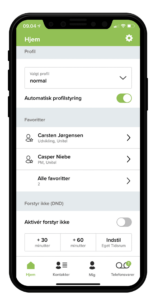 Telefon system med tilknyttet app